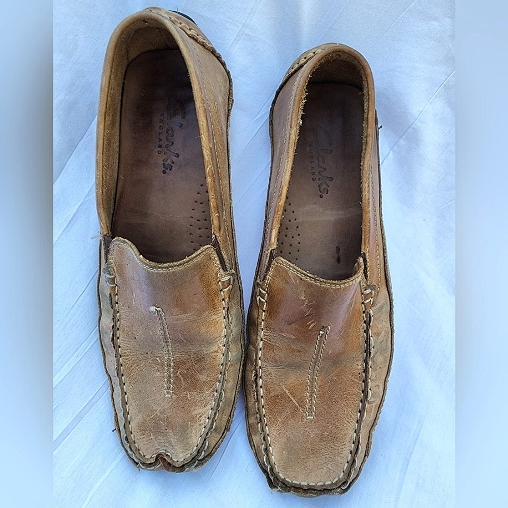 Clarks England men's loafers size 10